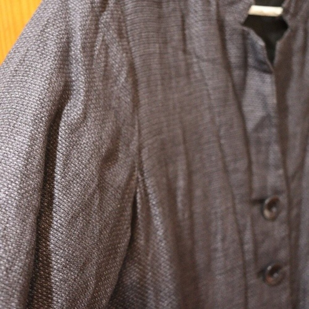 Habitat Navy Blue Long Line 3 Button Blazer Jacket LG - Picture 6 of 14